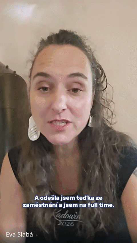 Animated image out of testimonial from Eva Slabá
