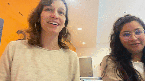 Animated image out of testimonial from Laura & Laura