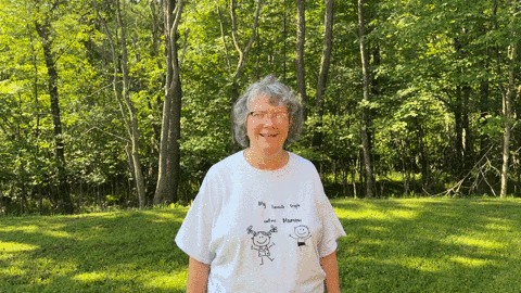 Animated image out of testimonial from Kathy